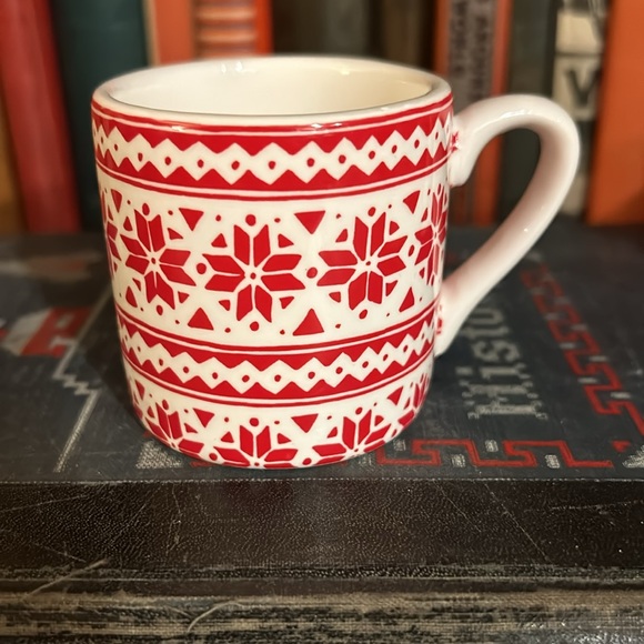 NWT Sur La Table Holiday Fair Isle Espresso Mug - Picture 3 of 6